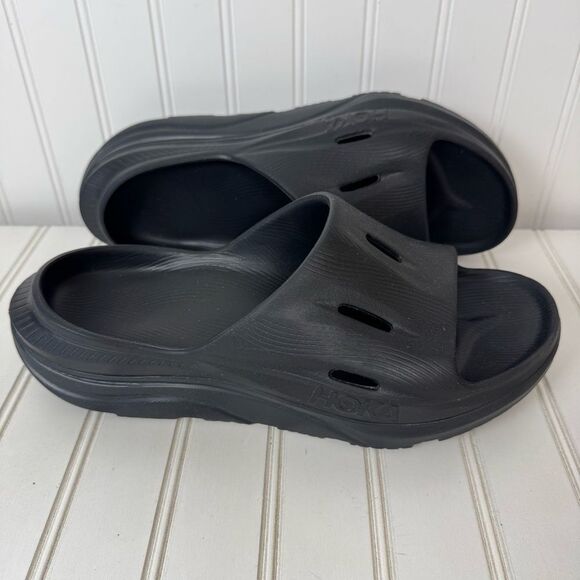 Hoka Other - Hoka Black Sandals with Contoured Footbed and Ventilation